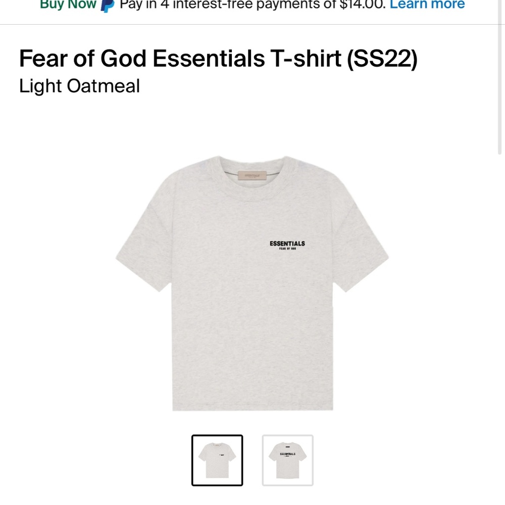 Essentials Tee SS22
